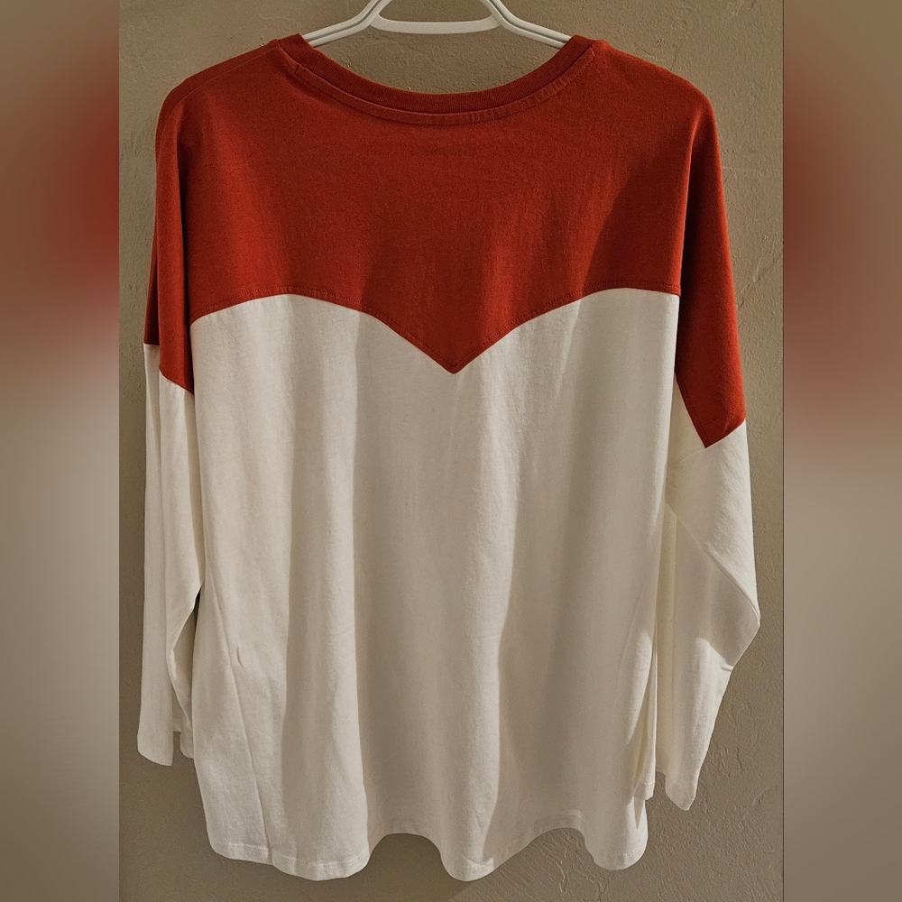 New Wrangler Retro Women's 3/4 Sleeve Shirt Flower Cactus Bull Single Stitch XXL - Picture 2 of 10